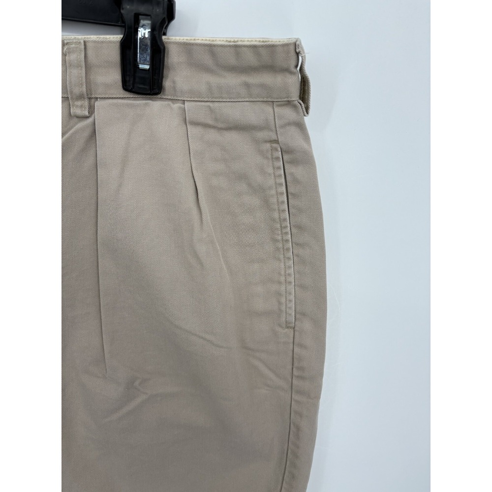 Polo Ralph Lauren Tyler VTG Shorts Men's 40 Khaki Pleated Casual Preppy Chino - Picture 2 of 8